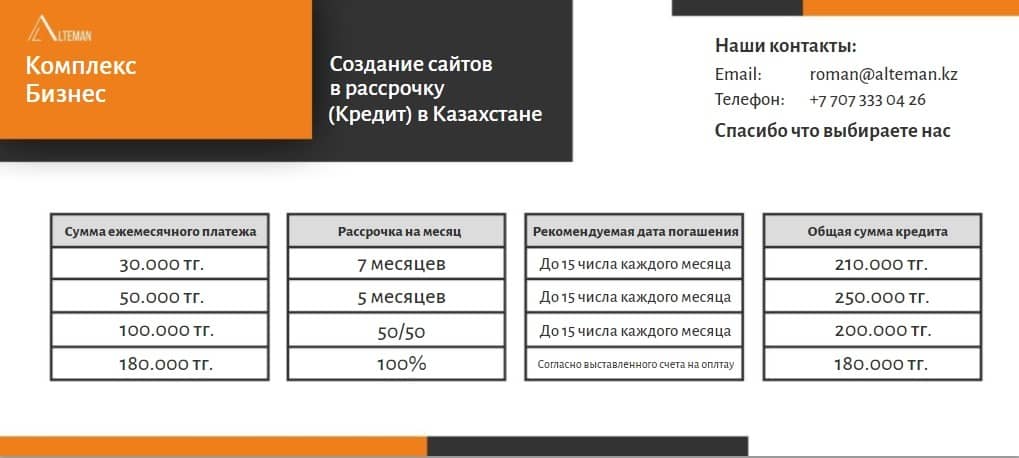 screenshot.266 - Создание сайтов в кредит и в рассрочку в Петропавловске