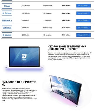 ditel - Расчет стоимости создание сайта (Усть-Каменогорск)